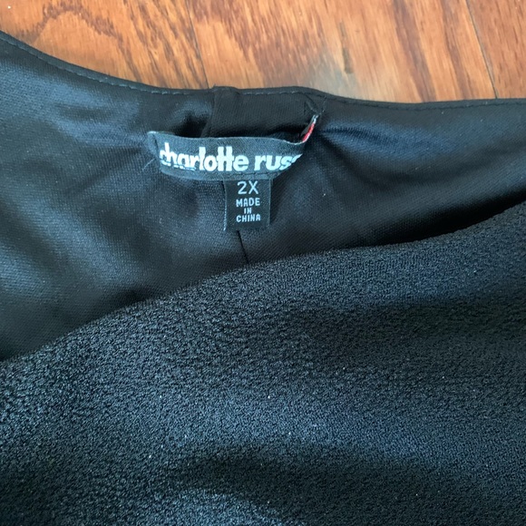 Charlotte Russe One Hand Bodycon Black Dress Size 2XL - Picture 3 of 3